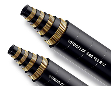 SAE-100-R12-1 Spiraled Steel Wire Hydraulic Hose