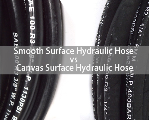 Smooth Surface vs Canvas Surface Hydraulic Hose
